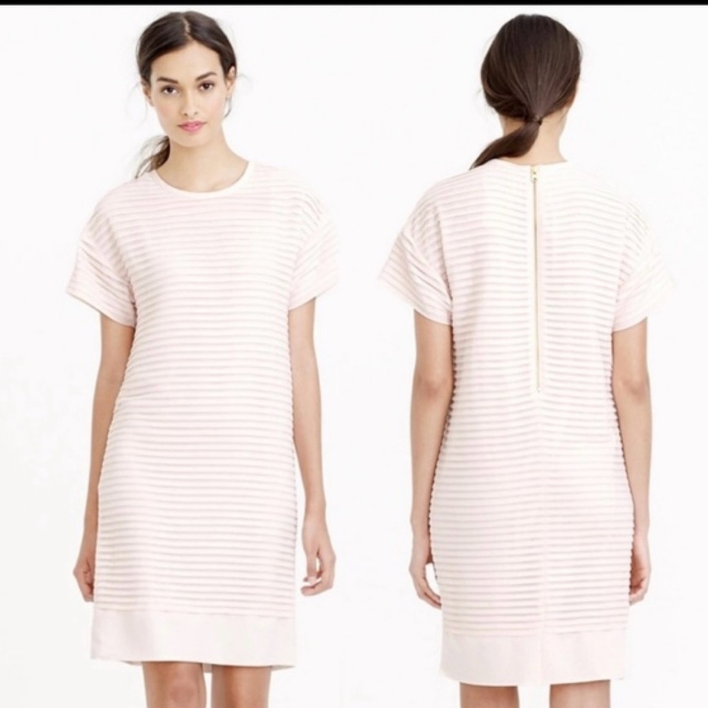 J Crew blush chiffon Dress